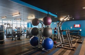 Fitness/wellness center with free weights